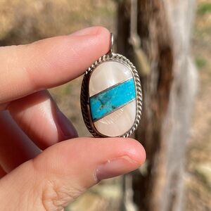 Sterling and Turquoise Pendant